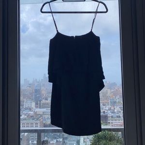Yuli Kim black silk  mini dress